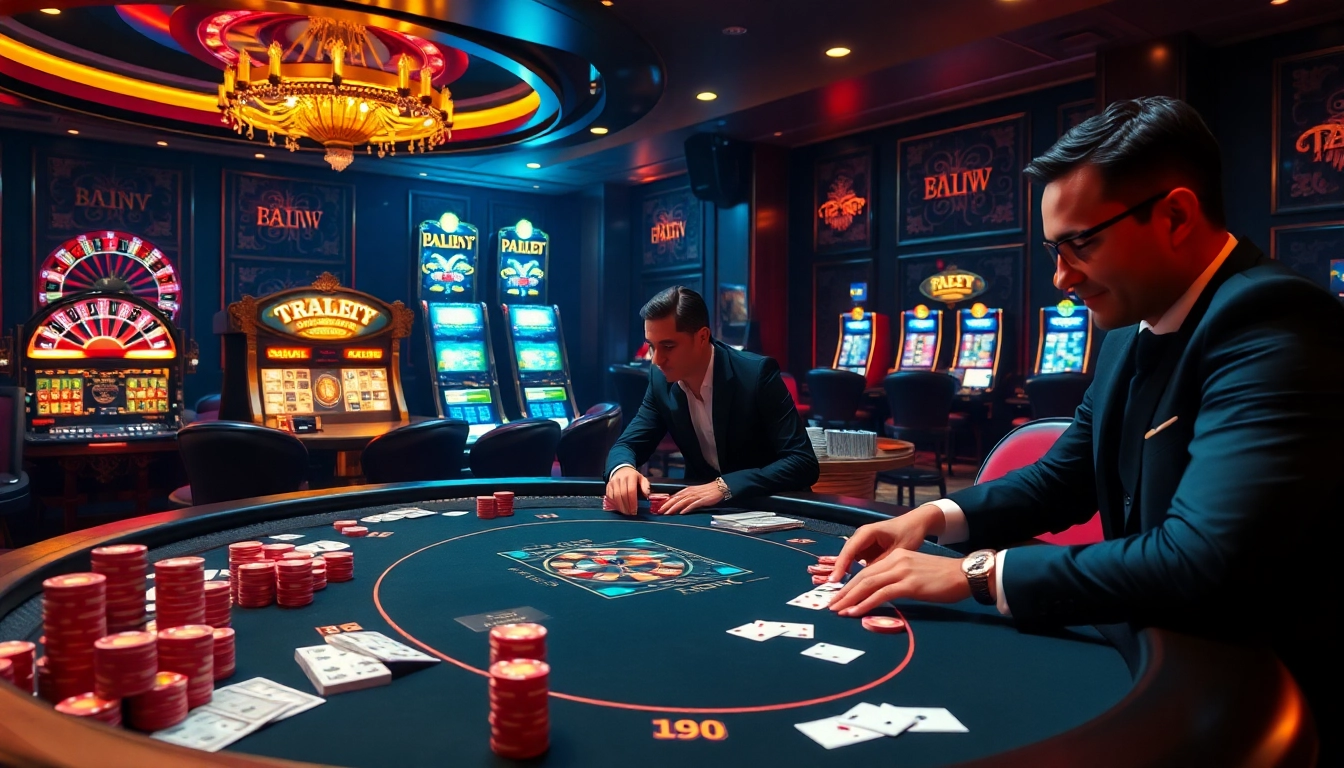 Engage in thrilling games at https://9bet.today/ with professional players at a luxurious poker table.