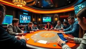 Winvn88.live - Engaging online casino scene with players at a digital poker table, showcasing excitement and community.
