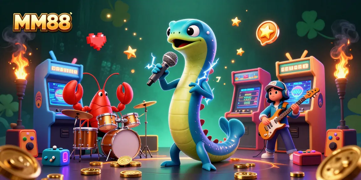 Experience thrilling gameplay with MM88 featuring vibrant 3D underwater casino characters and dynamic gaming elements.